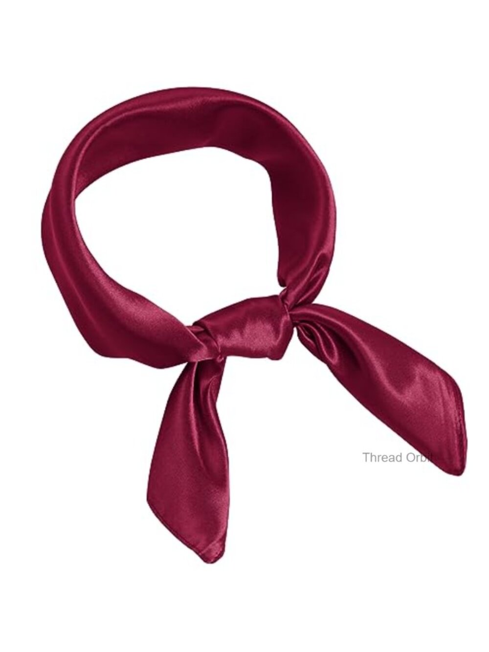 Polyester Satin Square Scarf 23.6 Inch Neck Scarf Handkerchief for Women